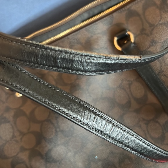 Coach signature black and brown gallery tote - Picture 8 of 11